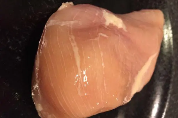 white stripes in chicken meat