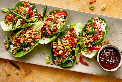 Chick*n Mince Lettuce Cups